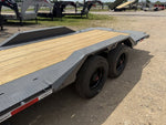 22' Horizon HET Bumper Pull Equipment Tilt Trailer Drive Over Fenders - (2) 10K Axles 15468