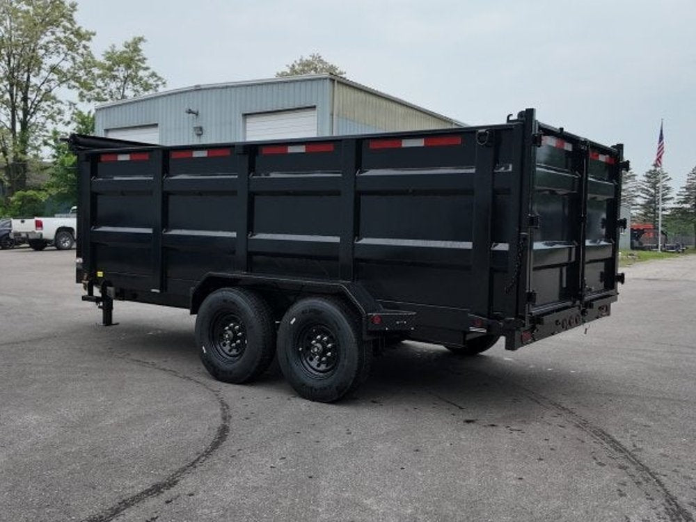 16' East Texas Bumper Pull Dump Trailer 48" Side Walls - (2) 8k Axles 047576