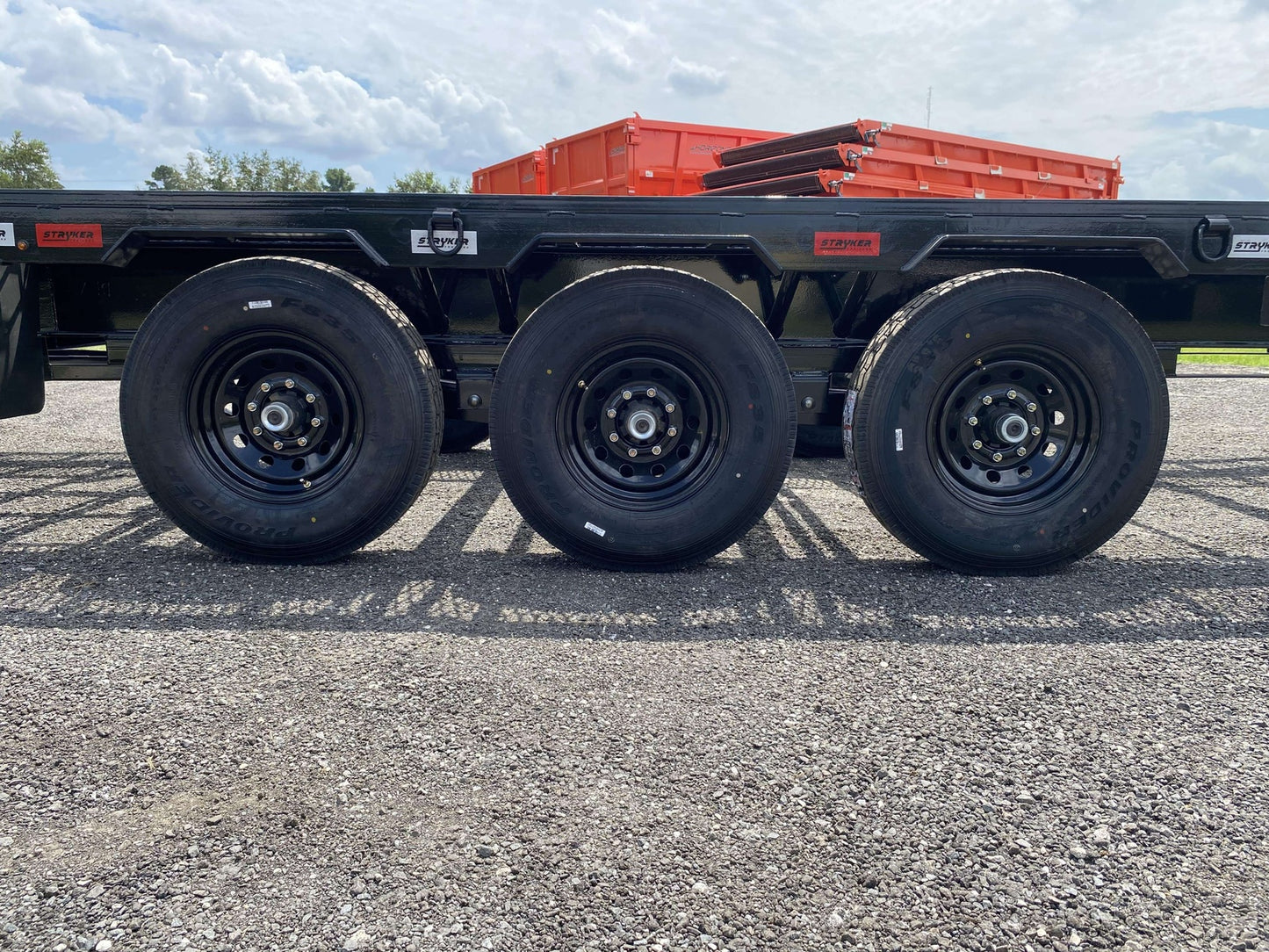 Ascend 44' Mesh Deck (3) 7k Axles - 12k GVWR - 14 Ply Tires w/Spare  - Winch 44M-7K-BK - Ghost Truck & Van Haulers - Stryker Dealership Group