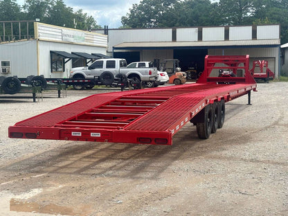 Ascend 44' Mesh Deck (3) 7k Axles - 12k GVWR - 14 Ply Tires w/Spare  - Winch 44M-7K-RD - Ghost Truck & Van Haulers - Stryker Dealership Group