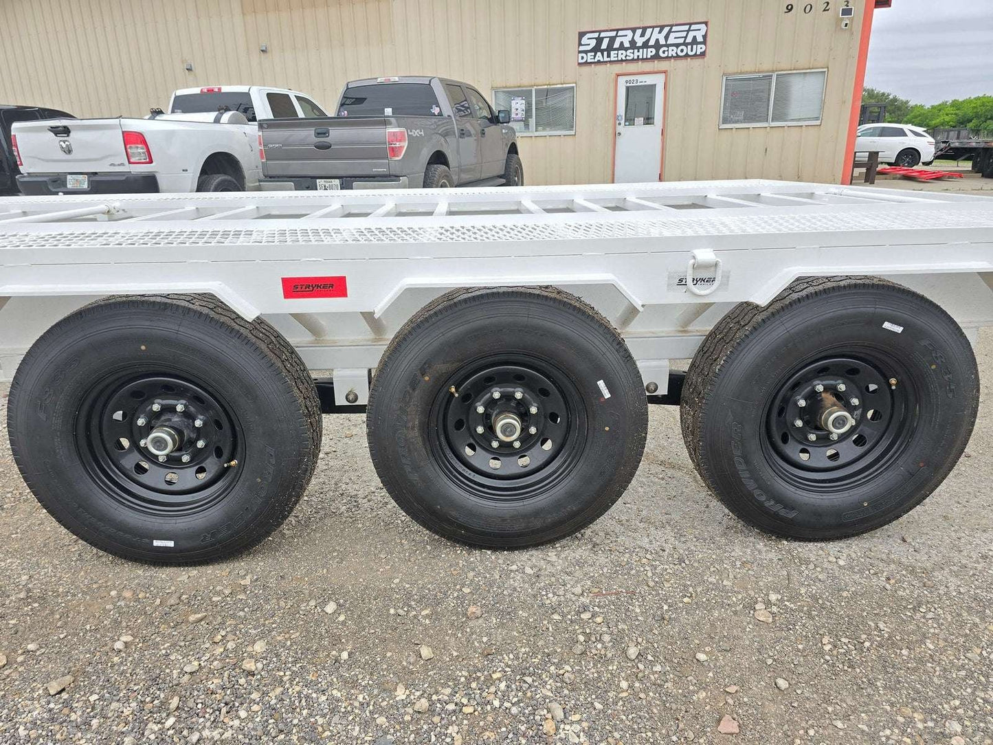 Ascend 44' Mesh Deck (3) 7k Axles - 12k GVWR - 14 Ply Tires w/Spare  - Winch 44M-7K-WT - Ghost Truck & Van Haulers - Stryker Dealership Group