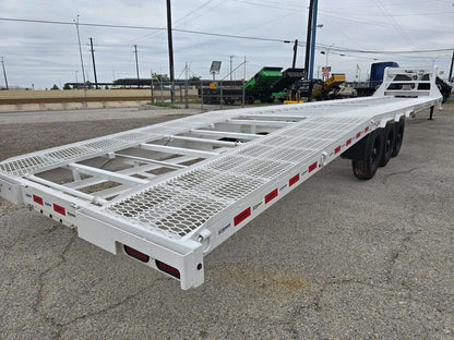 Ascend 44' Mesh Deck (3) 7k Axles - 12k GVWR - 14 Ply Tires w/Spare  - Winch 44M-7K-WT - Ghost Truck & Van Haulers - Stryker Dealership Group