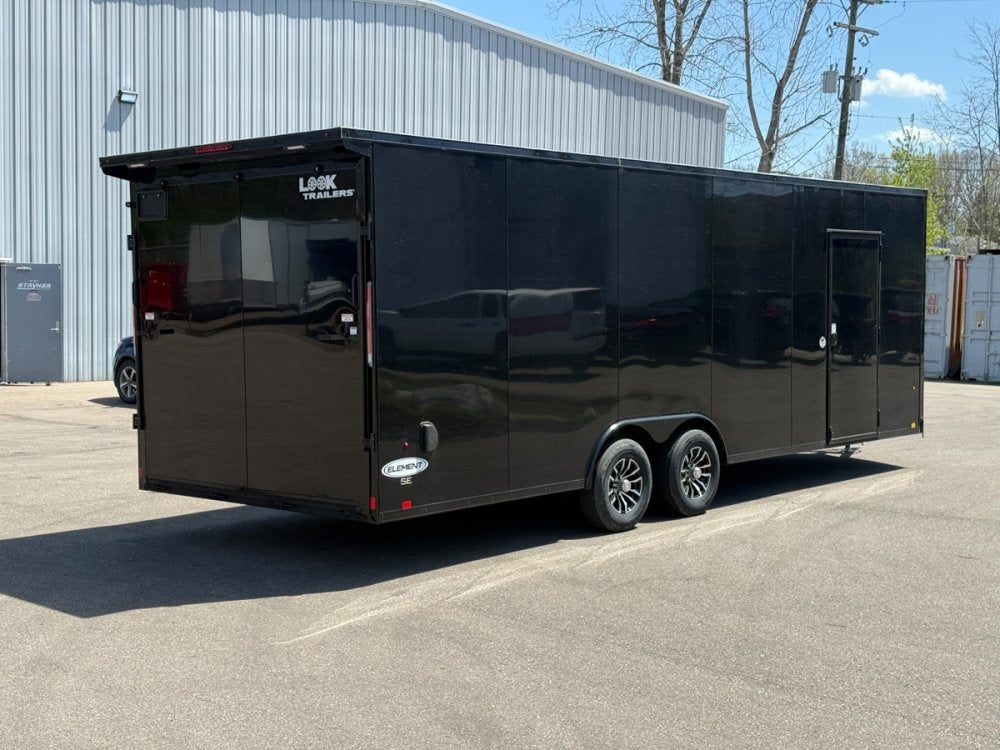 8.5 x 24 Look Trailers Element SE Flat Top V Nose Enclosed Trailer - (2) 5.2k lb Axles 140442