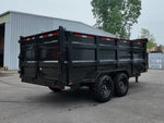 16' East Texas Bumper Pull Dump Trailer 48" Side Walls - (2) 8k Axles 047576