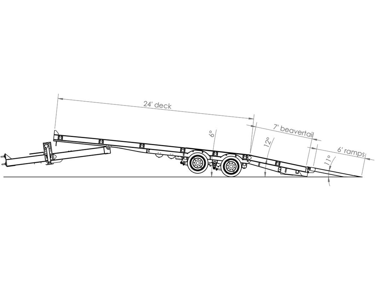 Behnke 40-50K Tag-Style Air Tilt Deckover Tilt - Stryker Dealership Group