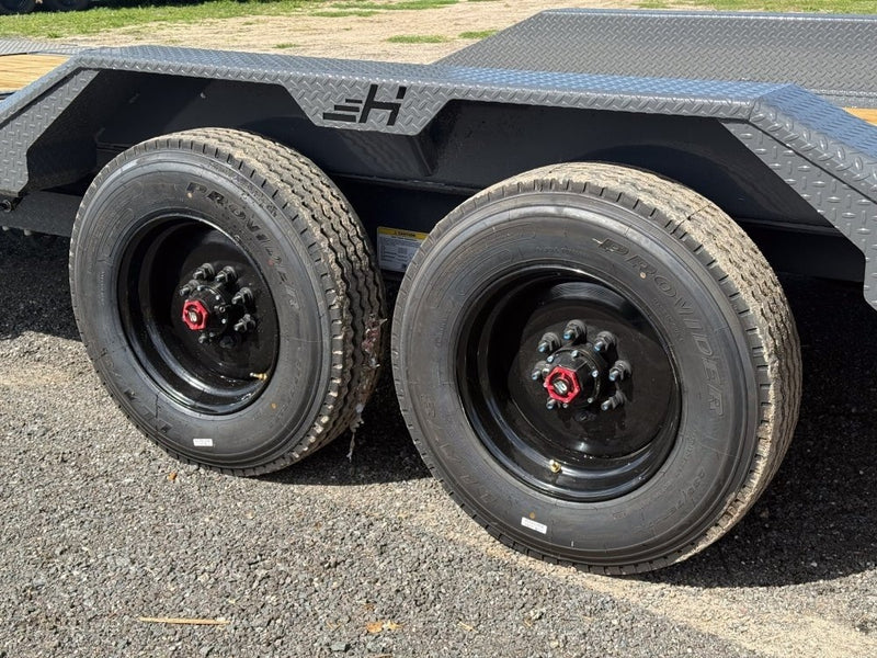 24' Horizon HET Bumper Pull Equipment Tilt Trailer Drive Over Fenders - (2) 10K Axles 015466