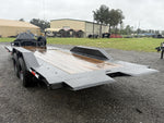 24' Horizon HET Bumper Pull Equipment Tilt Trailer Drive Over Fenders - (2) 10K Axles 019989