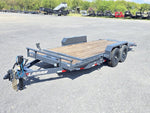 18' Tilt Trailer Lamar (2) 7K Axles 14K GVWR 10K Payload 141282