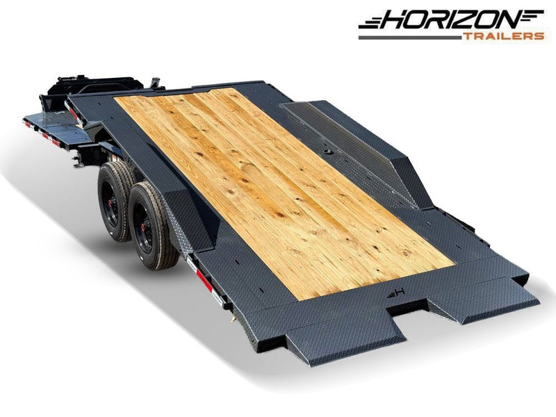24' Horizon HET Bumper Pull Equipment Tilt Trailer Drive Over Fenders - (2) 10K Axles 020841