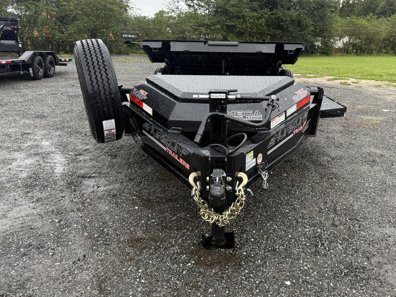 24' Horizon HET Bumper Pull Equipment Tilt Trailer Drive Over Fenders - (2) 10K Axles 019988