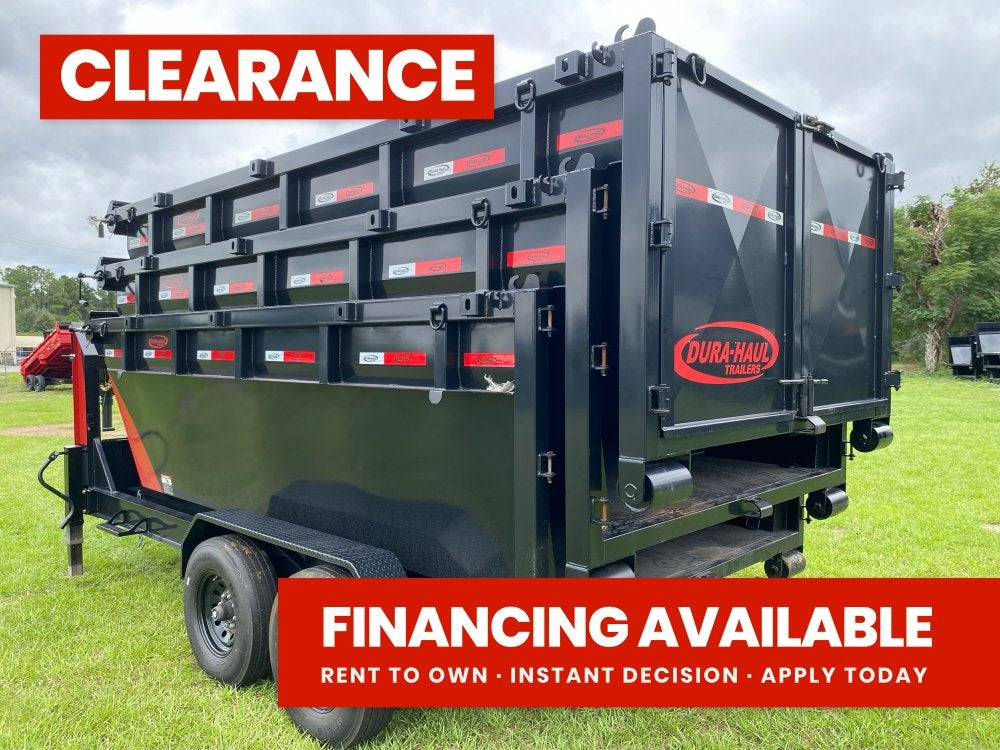 Dura Haul 14' GN Roll off Bundle (2) 8k Axles + 3 Bins w/ 4' Walls 10104