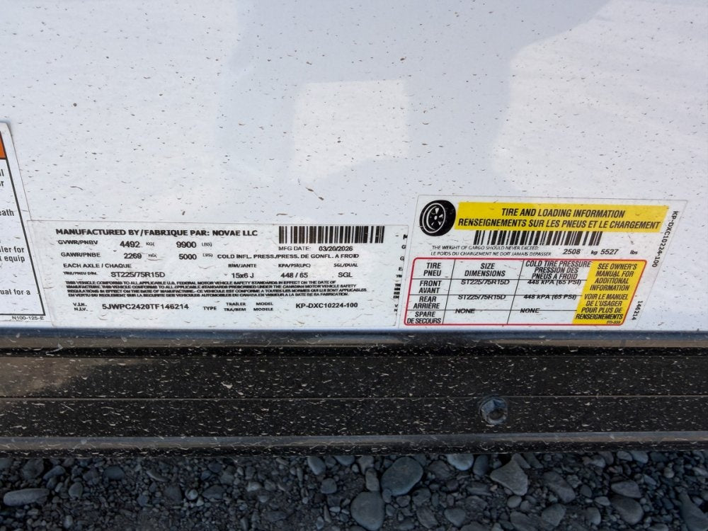 8.5 x 24 Outback DLX Flat Top V Nose Car Hauler (2) - 5200 lbs Axles 146214