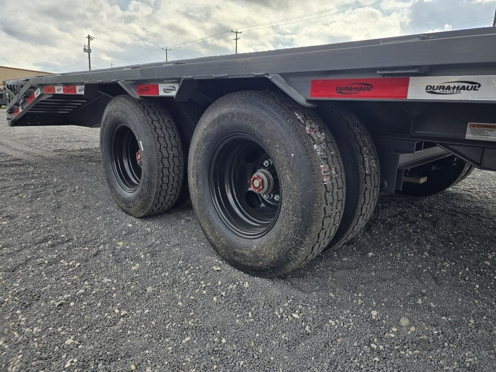 32' DKO Gooseneck Deckover 27' + 5' Mega Ramps (2) 12K Axles 011355