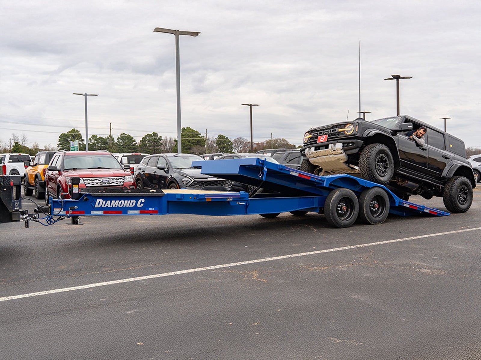 Diamond C HXD Low Pro Bumper Pull Extra Wide Tilt Equipment Trailer - Stryker Dealership Group
