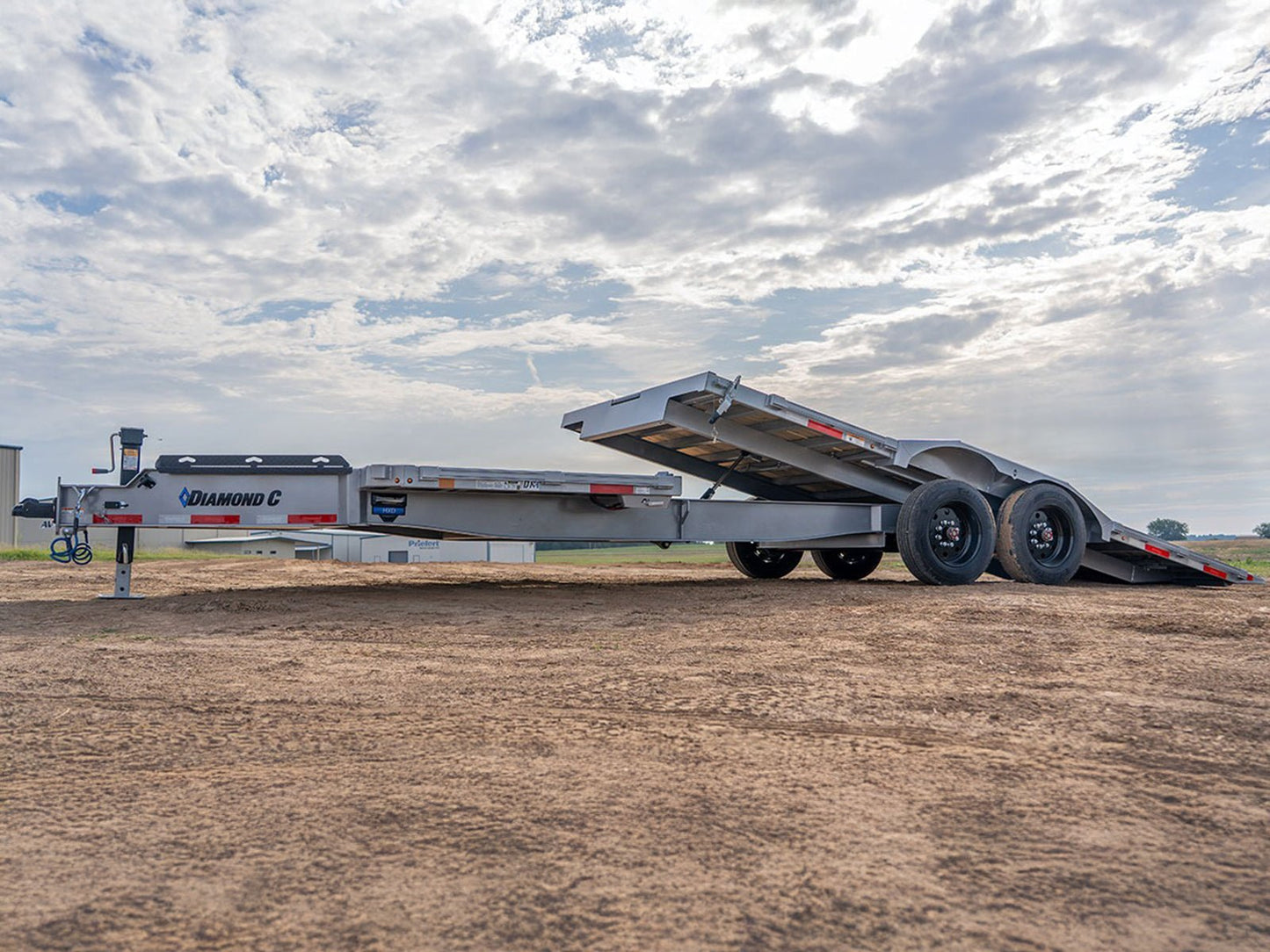 Diamond C HXD Low Pro Bumper Pull Extra Wide Tilt Equipment Trailer - Stryker Dealership Group