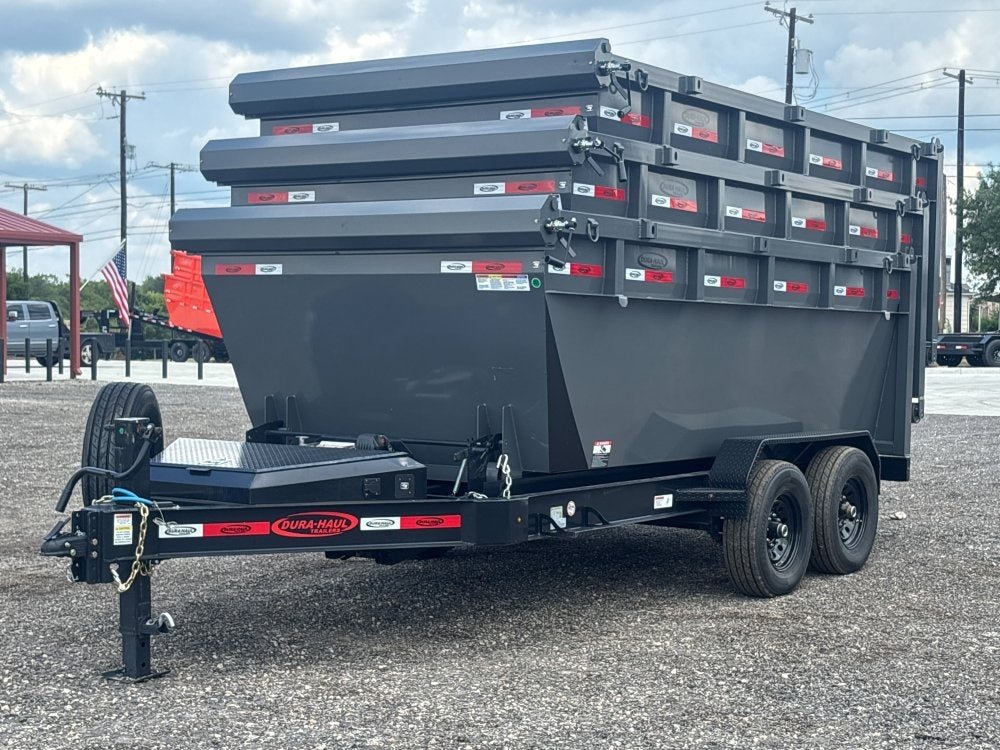 Dura Haul 14' BP Roll Off Bundle (2) 7k Axles + 3 Bins w/ 4' Walls 10100 - Stryker Dealership Group