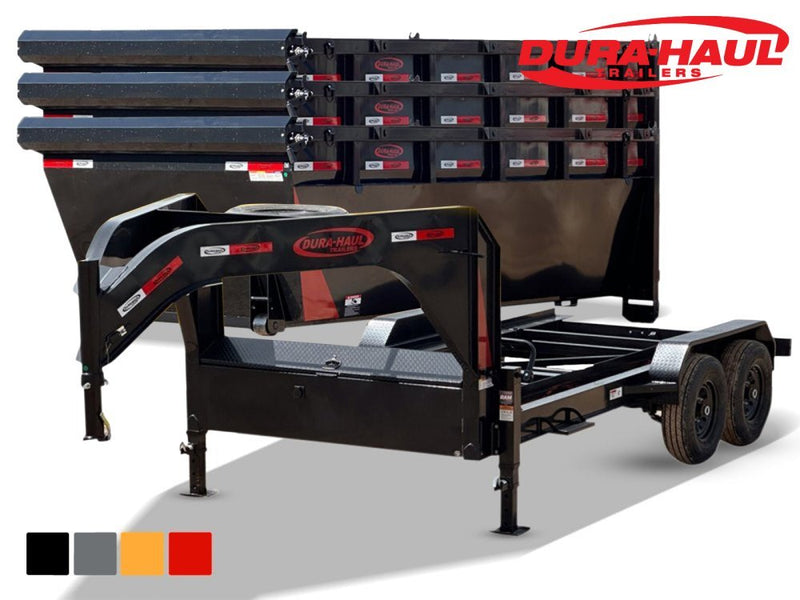 Dura Haul 14' GN Roll off Bundle (2) 7k Axles + 3 Bins w/ 4' Walls 10756 - Stryker Dealership Group