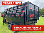 Dura Haul 14' GN Roll off Bundle (2) 8k Axles + 3 Bins w/ 4' Walls 10104 - Stryker Dealership Group