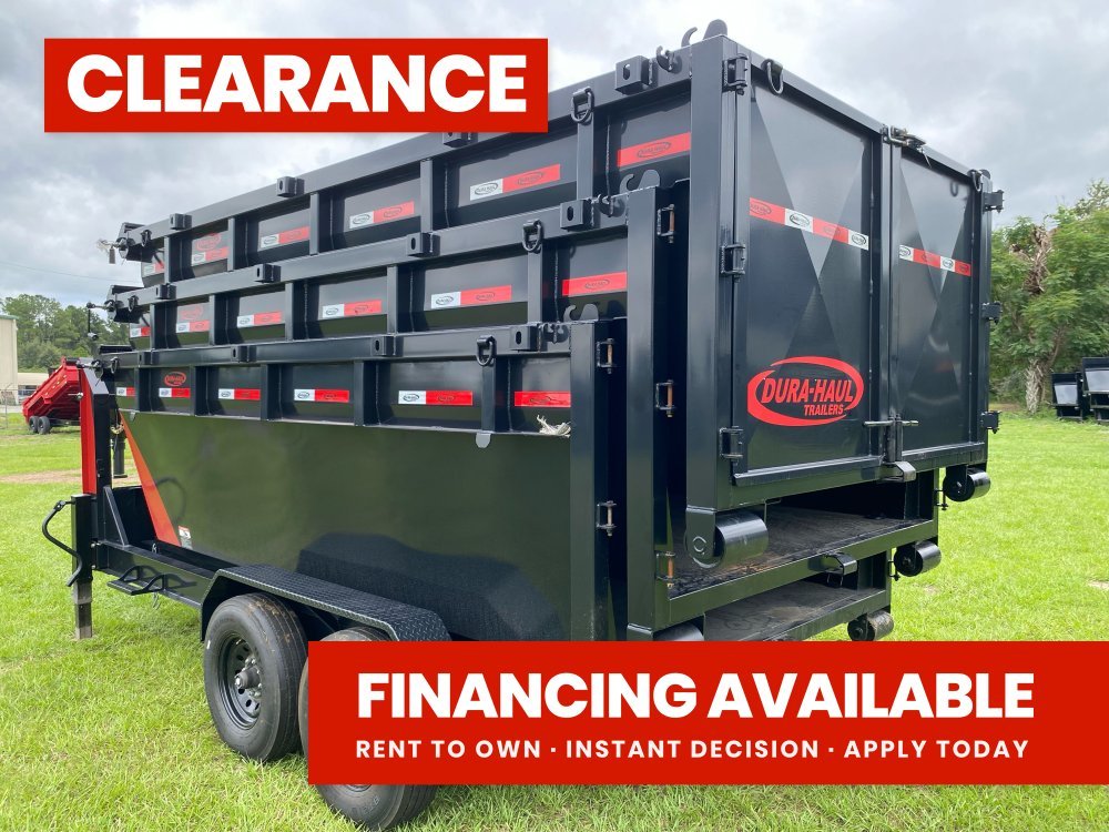 Dura Haul 14' GN Roll off Bundle (2) 8k Axles + 3 Bins w/ 4' Walls 10104 - Stryker Dealership Group