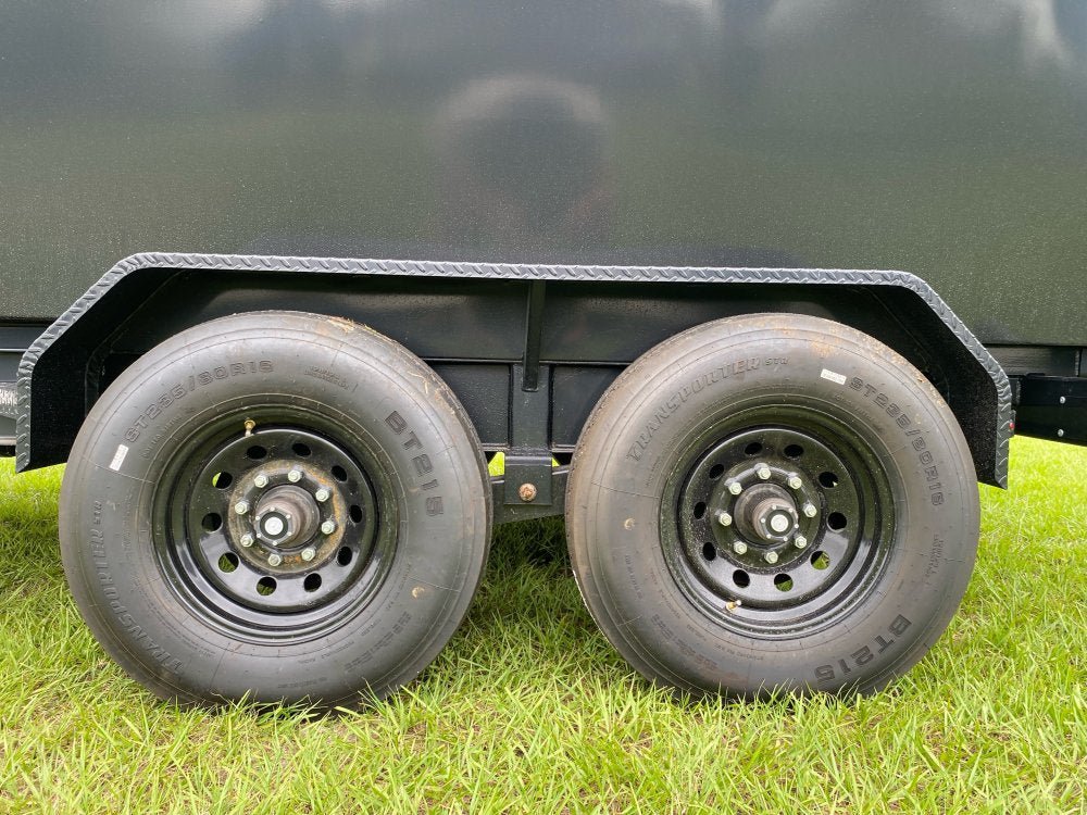 Dura Haul 14' GN Roll off Bundle (2) 8k Axles + 3 Bins w/ 4' Walls 10104 - Stryker Dealership Group