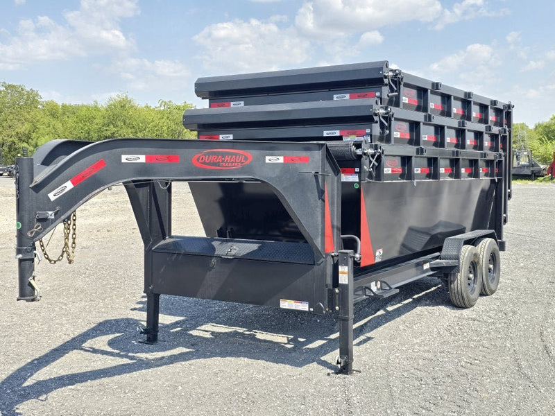 Dura Haul 16' GN Roll off Bundle (2) 7k Axles + 3 Bins w/ 4' Walls 10963 - Stryker Dealership Group