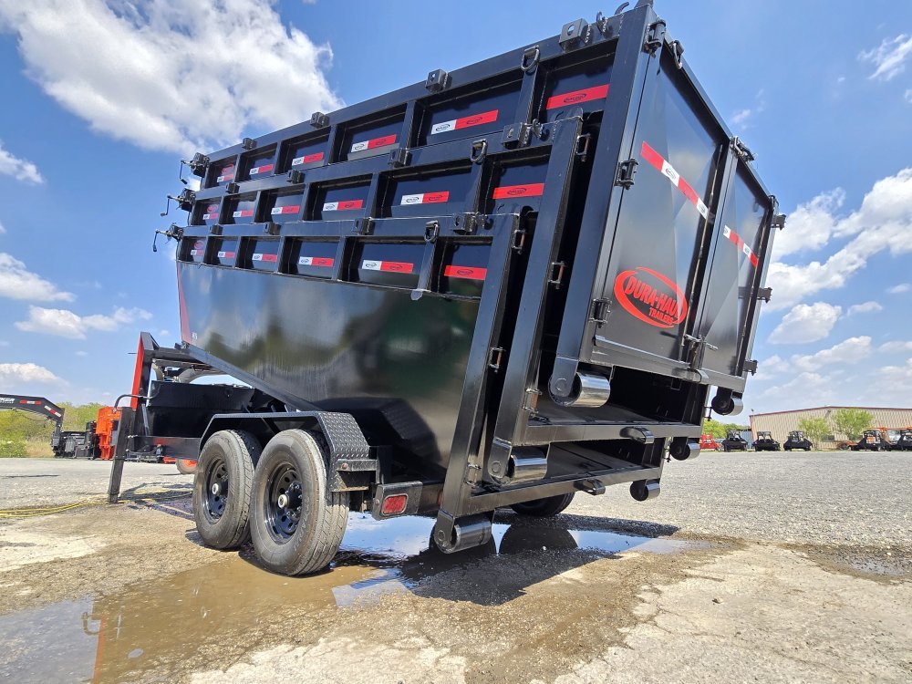 Dura Haul 16' GN Roll off Bundle (2) 7k Axles + 3 Bins w/ 4' Walls 10963 - Stryker Dealership Group