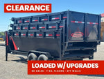 Dura Haul 16' GN Roll off Bundle (2) 8k Axles + 3 Bins w/ 4' Walls 01096A - Stryker Dealership Group