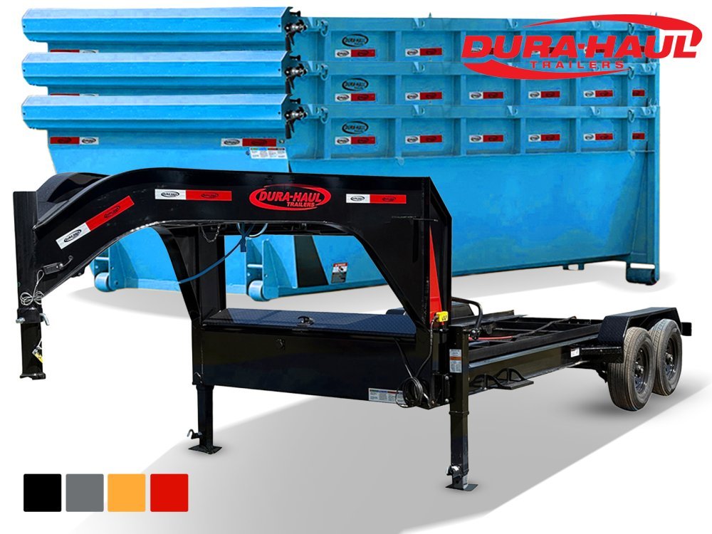 Dura Haul 16' GN Roll off Bundle (2) 8k Axles + 3 Bins w/ 4' Walls 0973-C - Stryker Dealership Group