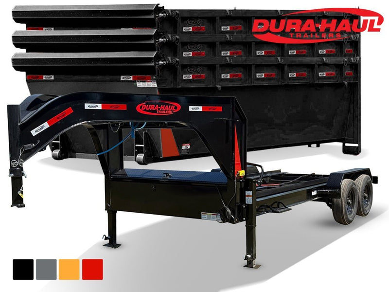 Dura Haul 16' GN Roll off Bundle (2) 8k Axles + 3 Bins w/ 4' Walls 0974-A - Stryker Dealership Group