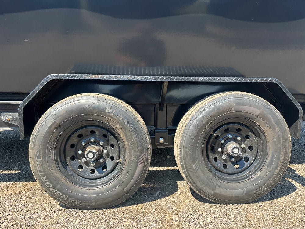 Dura Haul 16' GN Roll off Bundle (2) 8k Axles + 3 Bins w/ 4' Walls 0974-A - Stryker Dealership Group
