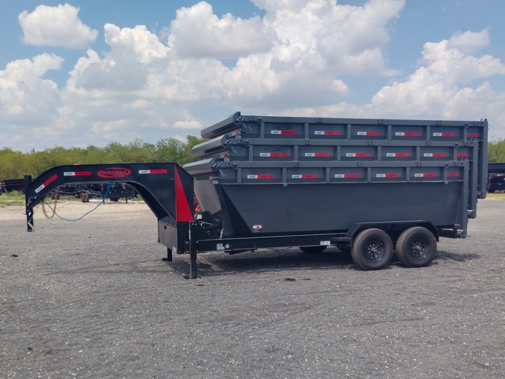Dura Haul 16' GN Roll off Bundle (2) 8k Axles + 3 Bins w/ 4' Walls 10973 - Stryker Dealership Group