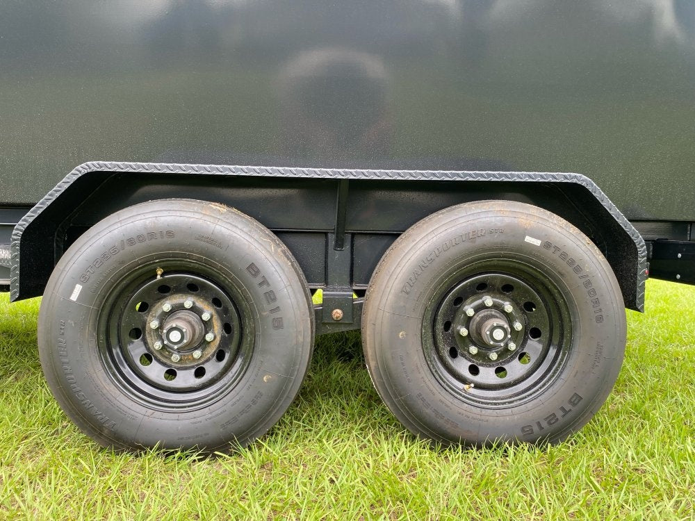 Dura Haul 14' GN Roll off Bundle (2) 8k Axles + 3 Bins w/ 4' Walls - Roll Off Packages - RO 14' Gooseneck - Stryker Dealership Group