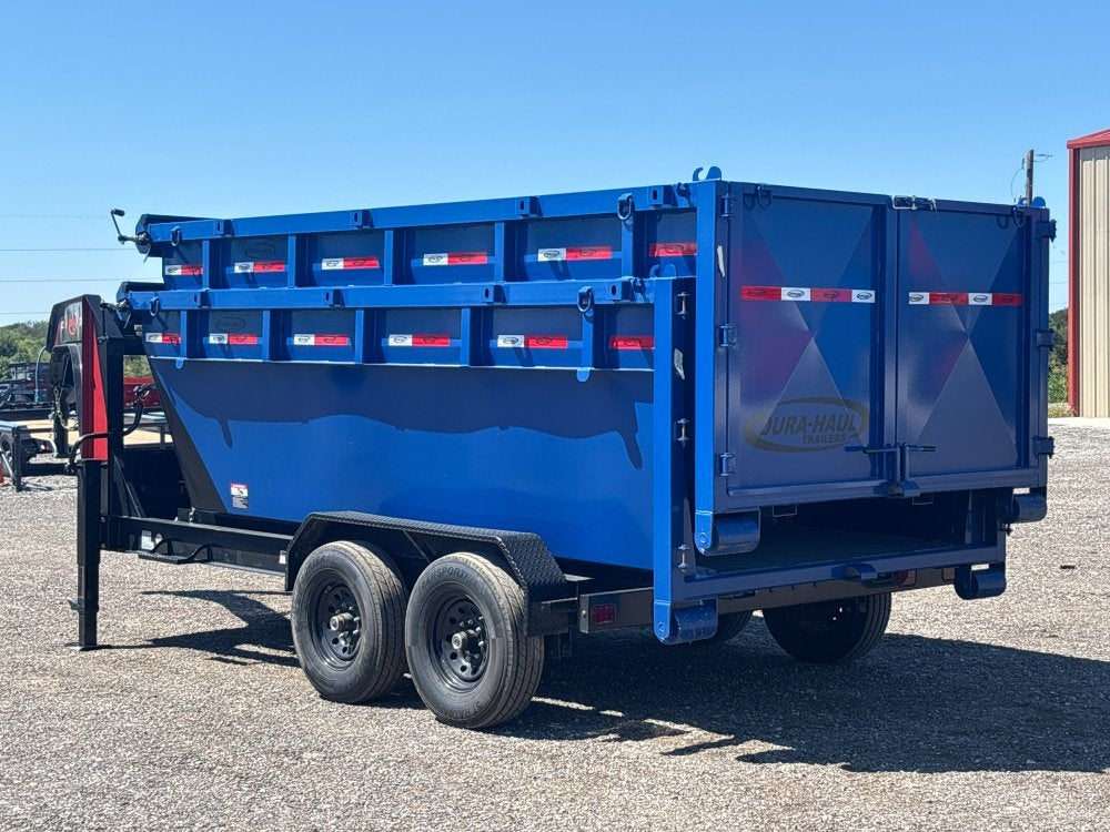Dura Haul 14' GN Roll Off Bundle (2) 7k Axles + 2 Bins w/ 4' Walls - Roll Off Packages/14' Gooseneck - Stryker Dealership Group