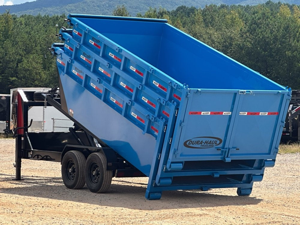 Dura Haul 14' GN Roll Off Bundle (2) 7k Axles + 3 Bins w/ 4' Walls - Roll Off Packages/14' Gooseneck - Stryker Dealership Group