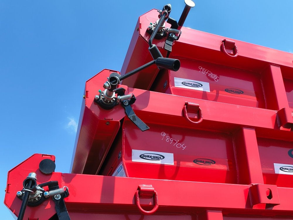 Dura Haul 14' GN Roll Off Bundle (2) 7k Axles + 3 Bins w/ 4' Walls - Roll Off Packages/14' Gooseneck - Stryker Dealership Group