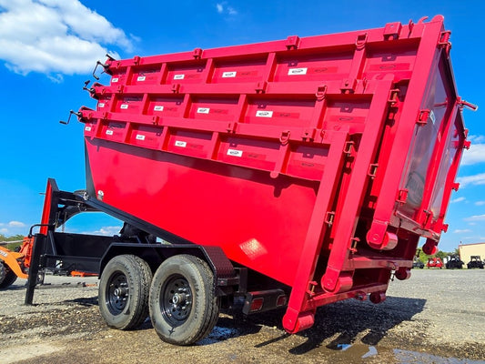 Dura Haul 14' GN Roll Off Bundle (2) 7k Axles + 3 Bins w/ 4' Walls - Roll Off Packages/RO 14' Gooseneck - Stryker Dealership Group