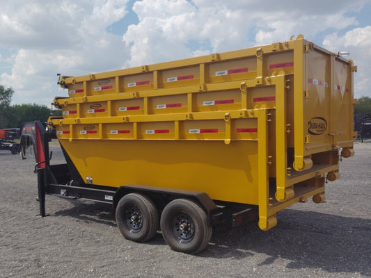Dura Haul 14' GN Roll Off Bundle (2) 7k Axles + 3 Bins w/ 4' Walls - Roll Off Packages/14' Gooseneck - Stryker Dealership Group
