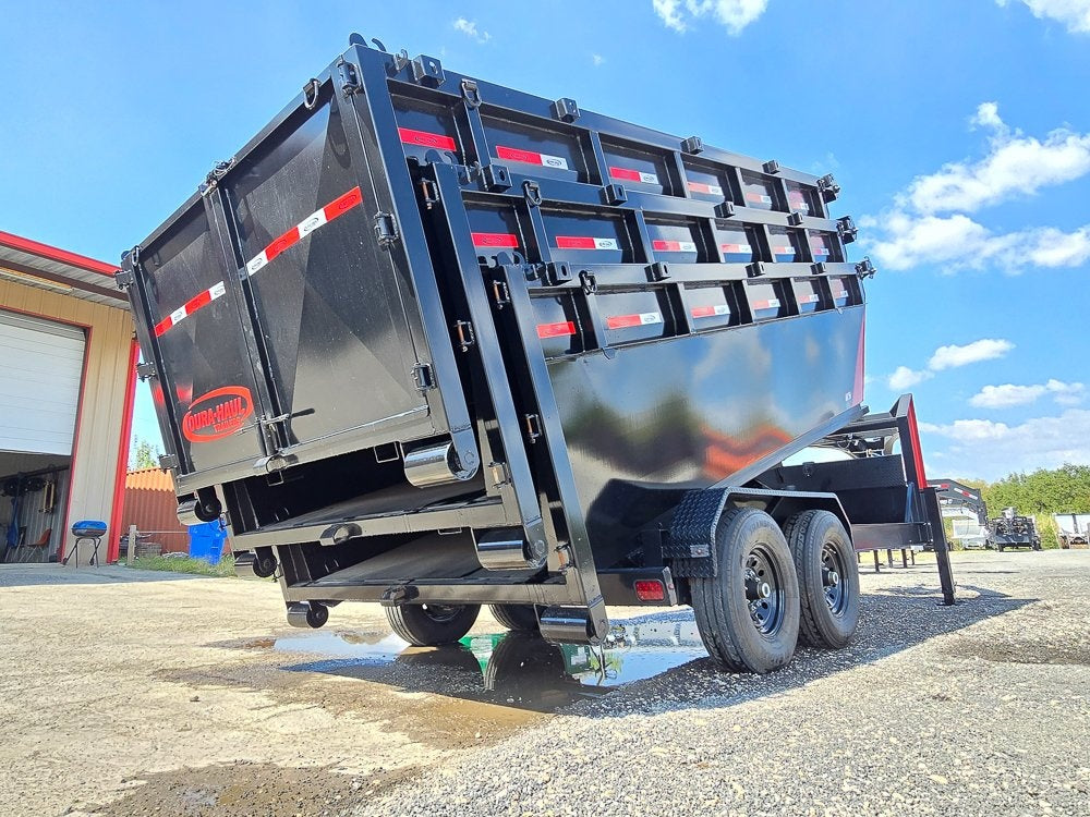 Dura Haul 14' GN Roll off Bundle (2) 7k Axles + 3 Bins w/ 4' Walls - Roll Off Packages/RO 14' Gooseneck - Stryker Dealership Group