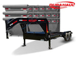 Dura Haul 14' GN Roll off Bundle (2) 8k Axles + 3 Bins w/ 4' Walls - Roll Off Packages - RO 14' Bumper Pull - Stryker Dealership Group