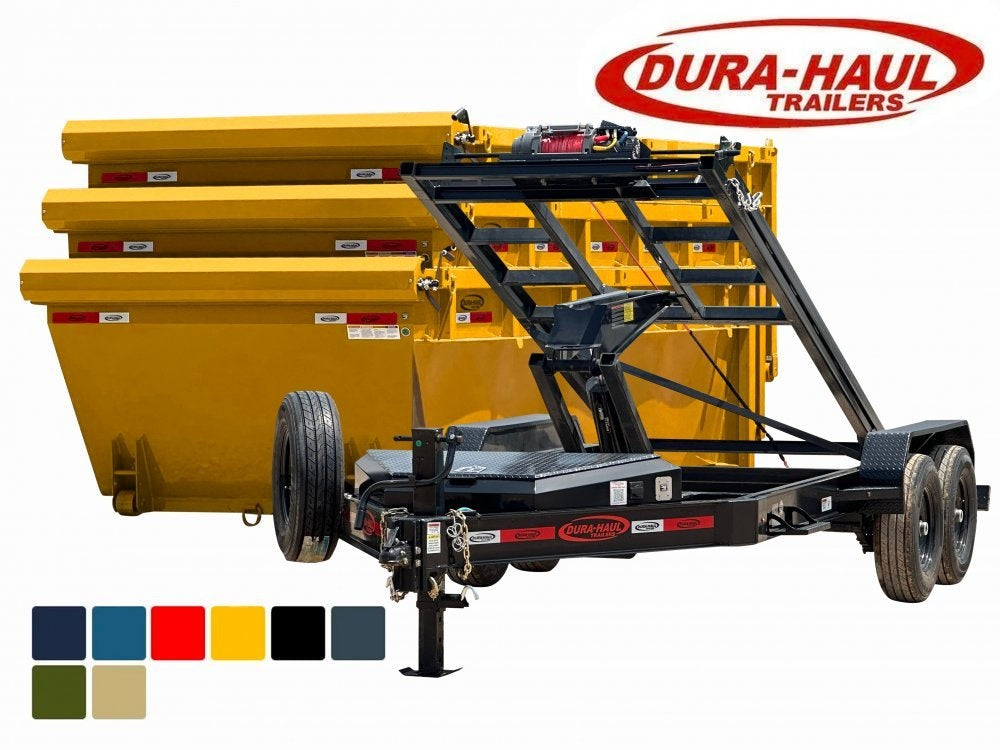 Dura Haul 16' BP Roll Off Bundle (2) 7k Axles + 3 Bins w/ 4' Walls - Roll Off Packages - Stryker Dealership Group