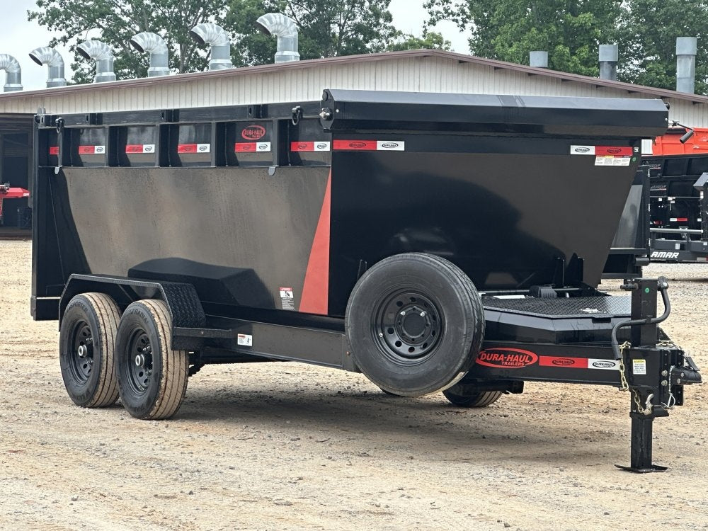 Dura Haul 16' BP Roll Off Bundle (2) 7k Axles + Bin 4' Walls - Roll Off Packages - RO 16' Bumper Pull - Stryker Dealership Group