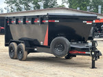 Dura Haul 16' BP Roll Off Bundle (2) 7k Axles + Bin 4' Walls - Roll Off Packages - RO 16' Bumper Pull - Stryker Dealership Group