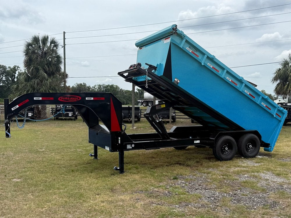 Dura Haul 16' GN Roll off Bundle (2) 7k Axles + 1 Bin w/ 4' Walls - Roll Off Packages/RO 16' Gooseneck - Stryker Dealership Group