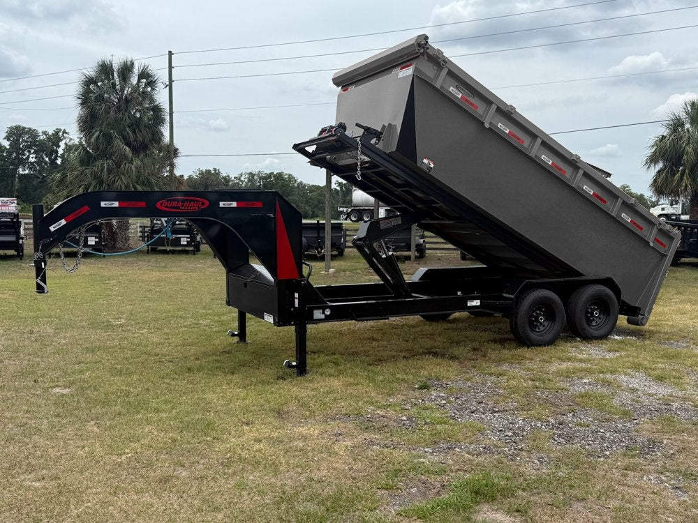 Dura Haul 16' GN Roll off Bundle (2) 7k Axles + 1 Bin w/ 4' Walls - Roll Off Packages/RO 16' Gooseneck - Stryker Dealership Group