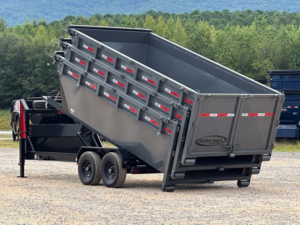 Dura Haul 16' GN Roll off Bundle (2) 7k Axles + 3 Bins w/ 4' Walls - Roll Off Packages/RO 16' Gooseneck - Stryker Dealership Group