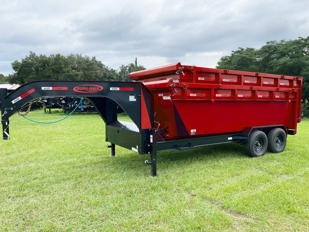 Dura Haul 16' GN Roll off Bundle (2) 8k Axles + 2 Bins w/ 4' Walls - Roll Off Packages/RO 16' Gooseneck - Stryker Dealership Group