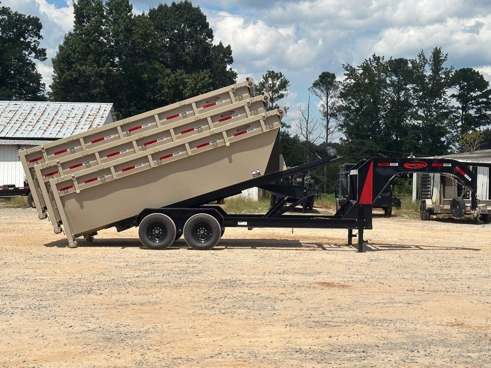 Dura Haul 16' GN Roll Off Bundle (2) 8k Axles + 3 Bins w/ 4' Walls - Roll Off Packages/16' Gooseneck - Stryker Dealership Group