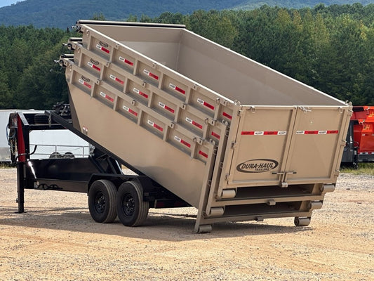Dura Haul 16' GN Roll Off Bundle (2) 8k Axles + 3 Bins w/ 4' Walls - Roll Off Packages/16' Gooseneck - Stryker Dealership Group