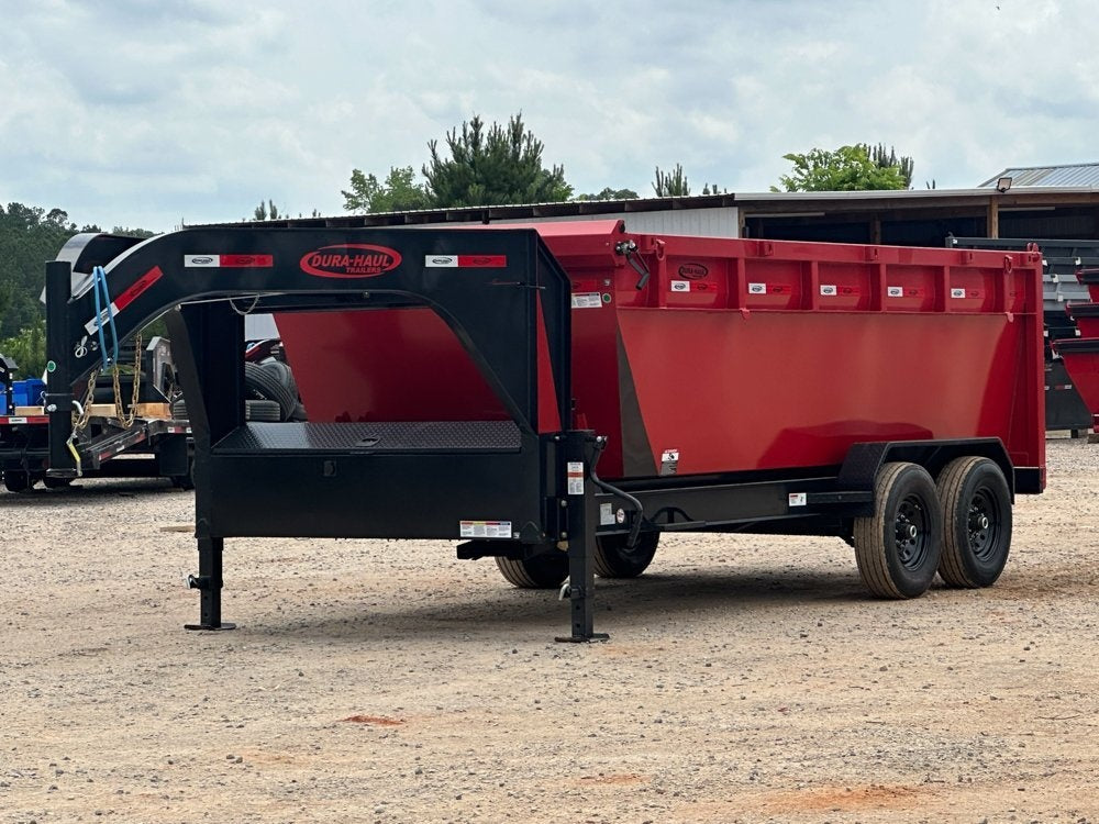 Dura Haul 16' GN Roll Off Bundle (2) 8k Axles + 3 Bins w/ 4' Walls - Roll Off Packages/16' Gooseneck - Stryker Dealership Group