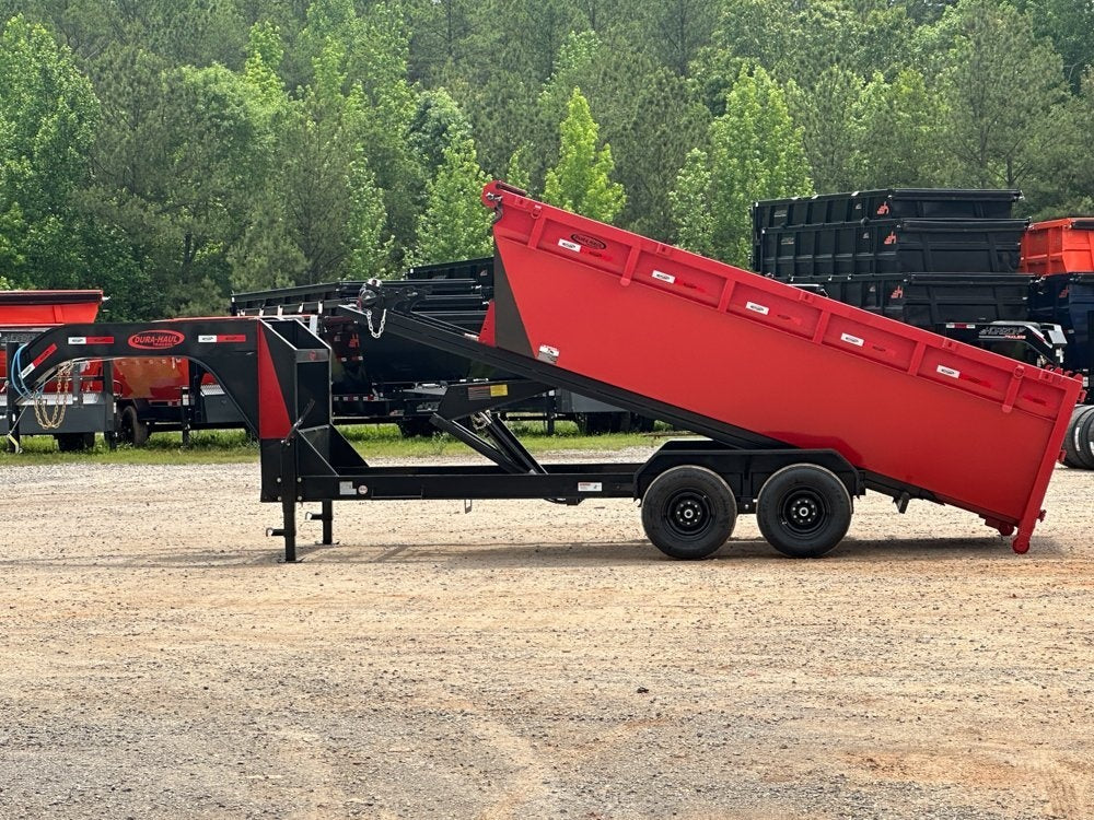 Dura Haul 16' GN Roll Off Bundle (2) 8k Axles + 3 Bins w/ 4' Walls - Roll Off Packages/16' Gooseneck - Stryker Dealership Group